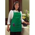 F10 Signature Kelly Green Bib Apron w/ 3 Pockets & Slider Adjustment